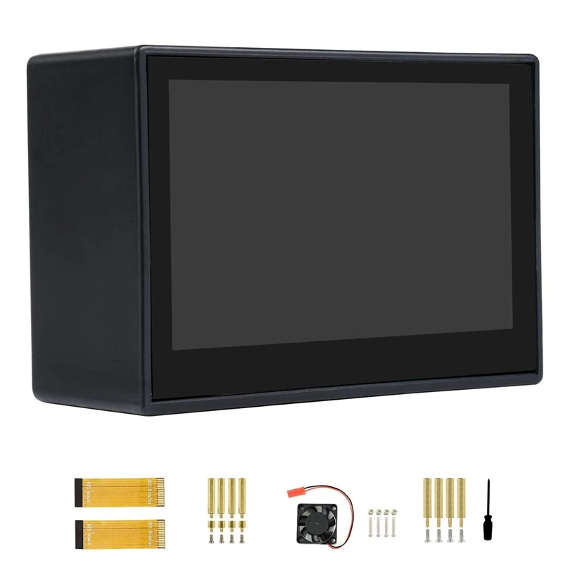 

2023 год, Waveshare 4,3 дюймовый DSI ЖК-дисплей с чехлом для Raspberry Pi 4B, 800X480 емкостный сенсорный экран MIPI DSI дисплей
