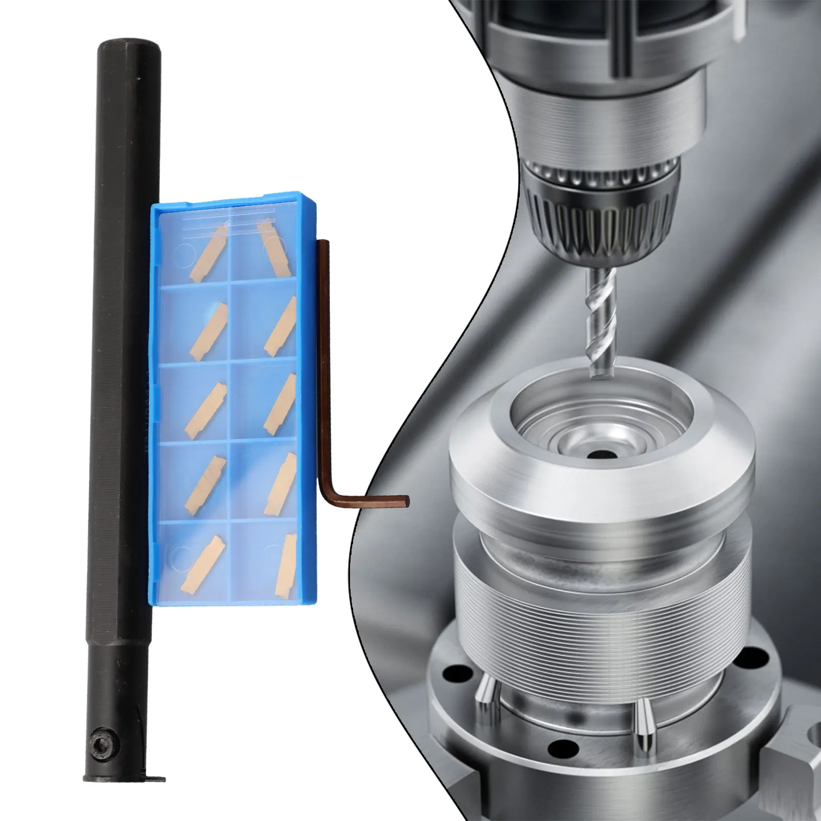 MGIVR 2016-1.5 Internal Grooving Lathe Cutting Tool Holder +10p MGMN150 Rts Hand Tools Power Accessories