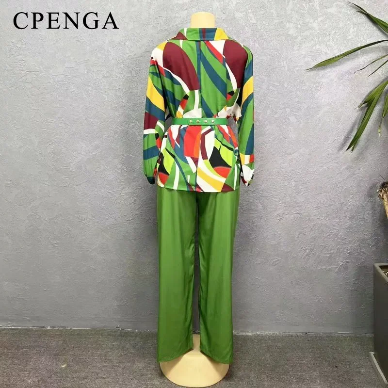 Комплект одежды женский из 2 предметов элегантный топ с длинным рукавом и