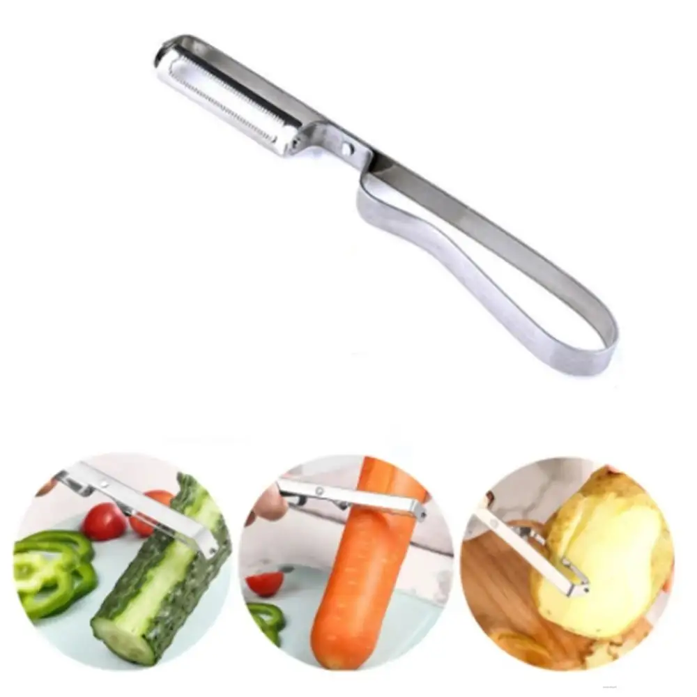 

Многофункциональная Овощечистка из нержавеющей стали и цедры ремешок для морской и картофельной терки кухонный инструмент искусственный 1...