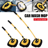 car cleaning brush telescopic long handle car wash mop cleaning tool non scratch chenille broom car wash brush for roof window
