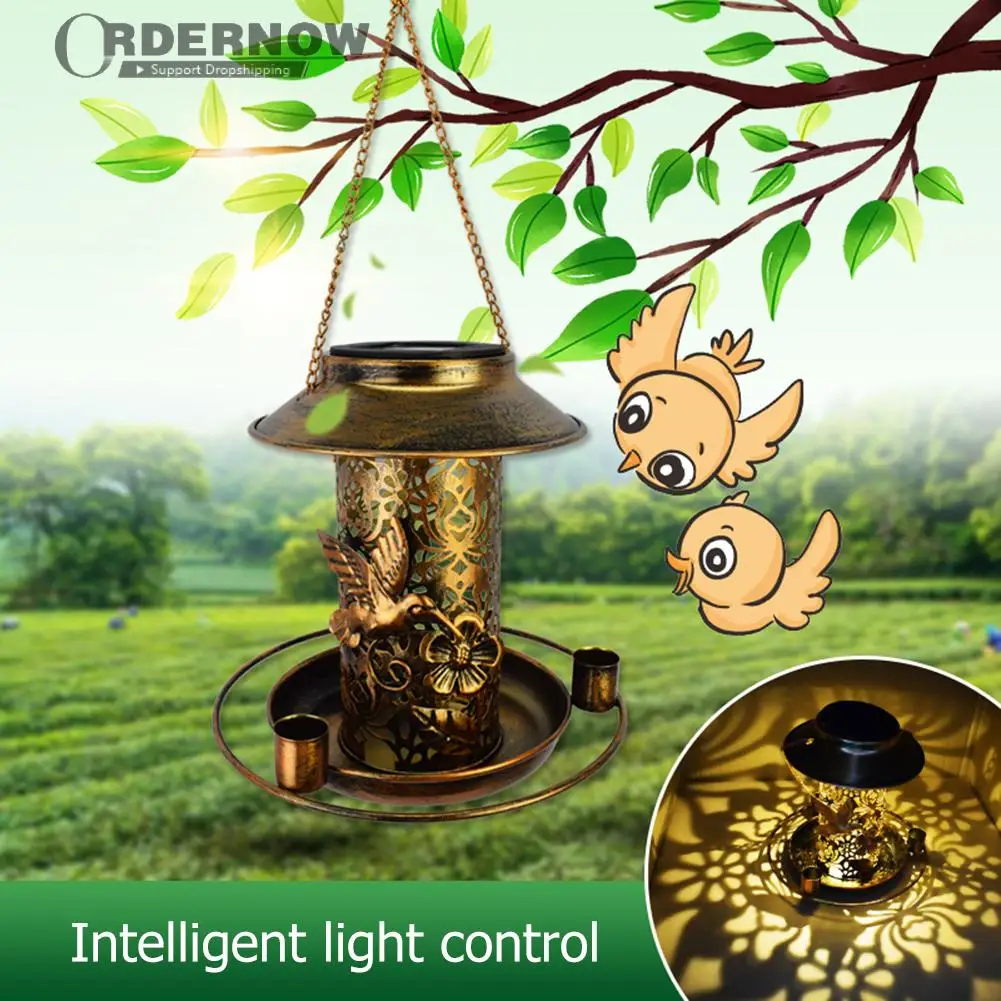 

Iron Hummingbird Feeders Heart-Shaped Creative Birds Feeding Ports Replacement Part for Household Wild Hanging Feeder