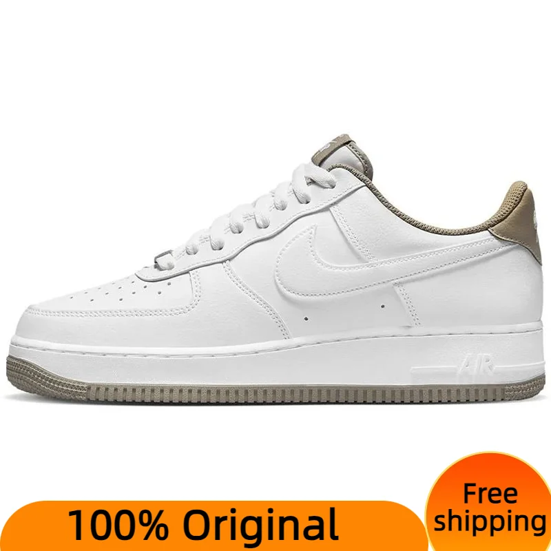 Кроссовки Nike Air Force 1 низкие белые хаки 2022