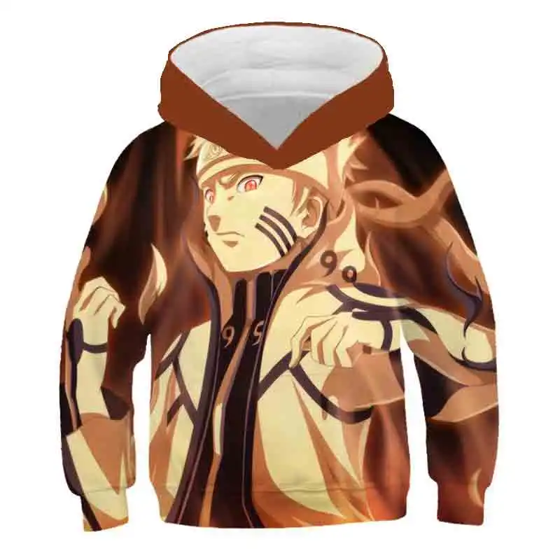 

Boys Girls Narutoes Hoodies Fashion Casual Long SleevesSweatshirts Children's Spring Autumn Harajuku Sports Hooded Tops Clothes