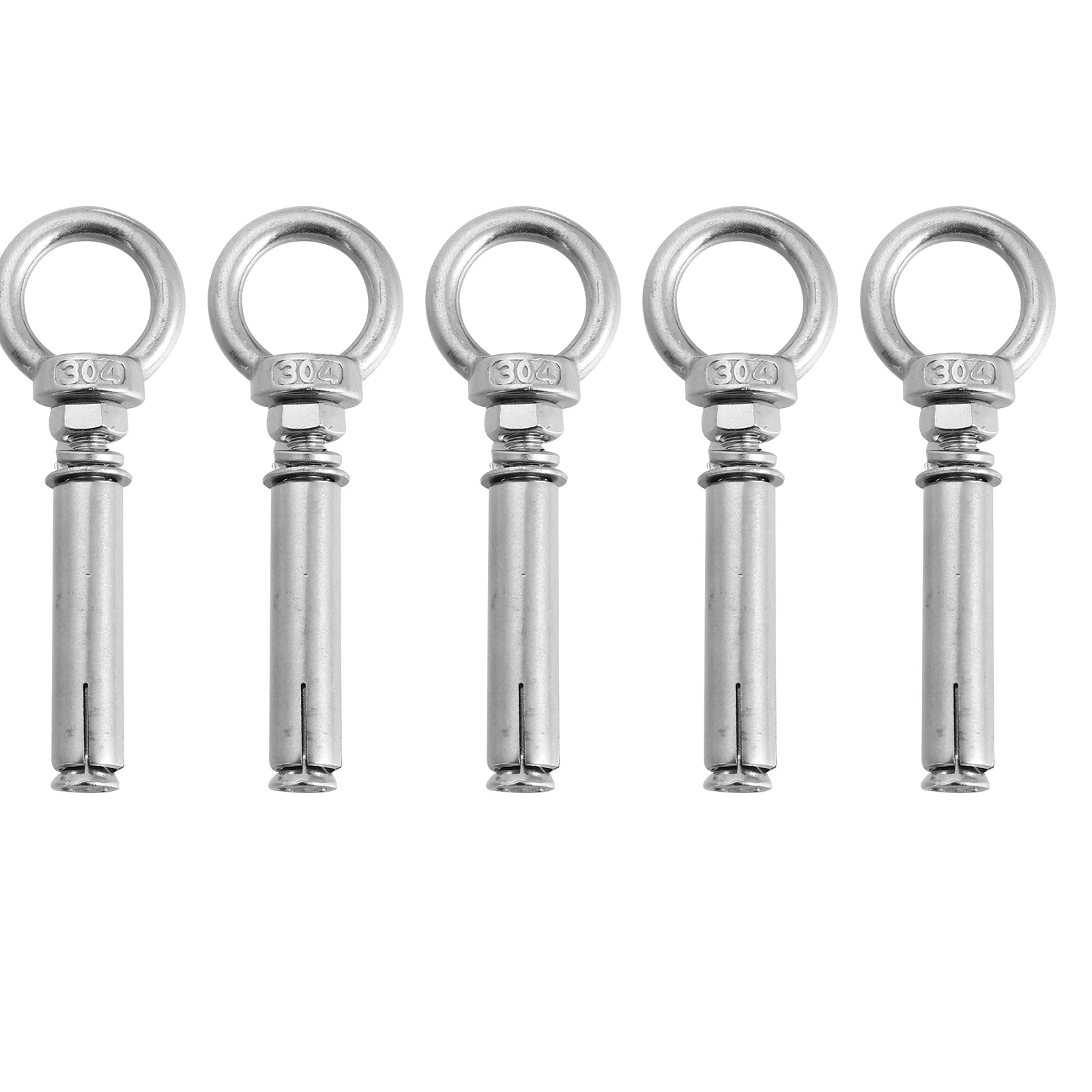 

5 Pcs Expansion Ring Eyebolt Home Hardwares Lifting Device Parts Screw Household Rustproof Bolts 304 Stainless Steel Screws