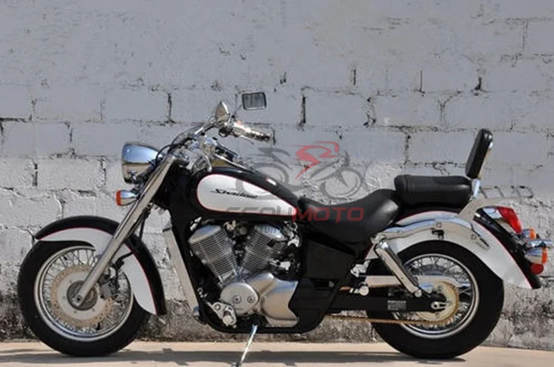 Фото Пассажирская спинка мотоцикла Sissy Bar с комплектом накладок на багажник для Honda Shadow VT750 ACE 750 C2 RC44/VT400 VT 400 1997-2003 гг. №5