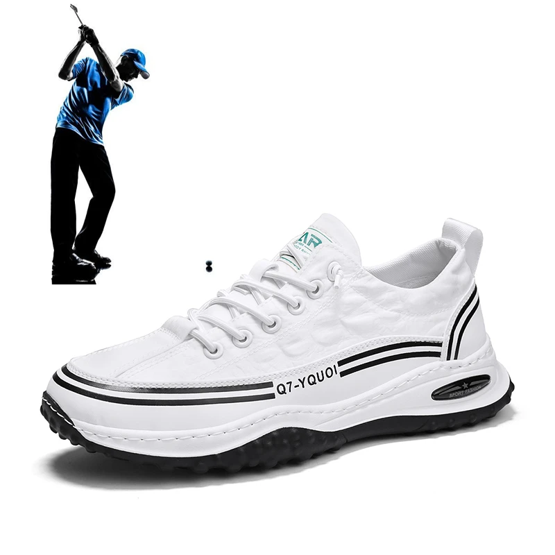 2022 New Golf Shoes Spikeless Golf Sneakers Men's Outdoor Jogging Walking Shoes Fitness Golf Breathable Sneakers Men