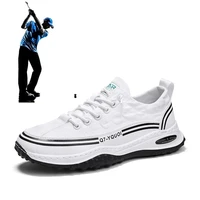 2022 new golf shoes spikeless golf sneakers mens outdoor jogging walking shoes fitness golf breathable sneakers men