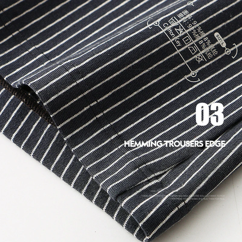 3Pcs Cotton Men's Boxers Underwear Sexy Classic Stripe Panties Man Breathable Underpants Male Arrow Pants Homme 2023 Summer New