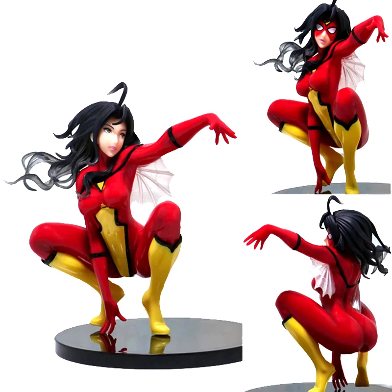 

MarvelSpiderman Figure Legends Avenger Spider Woman Action Figures Spider Gwen Figma PVC Statue Anime Model Collection Toy14cm