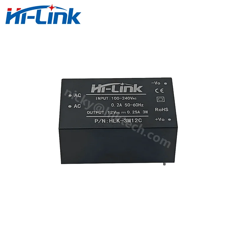 Фото Новый модуль импульсного источника питания Hi-Link ACDC HLK-3M12C с изолированным преобразователем EMC, 220В/110В в 12В 250мА №4