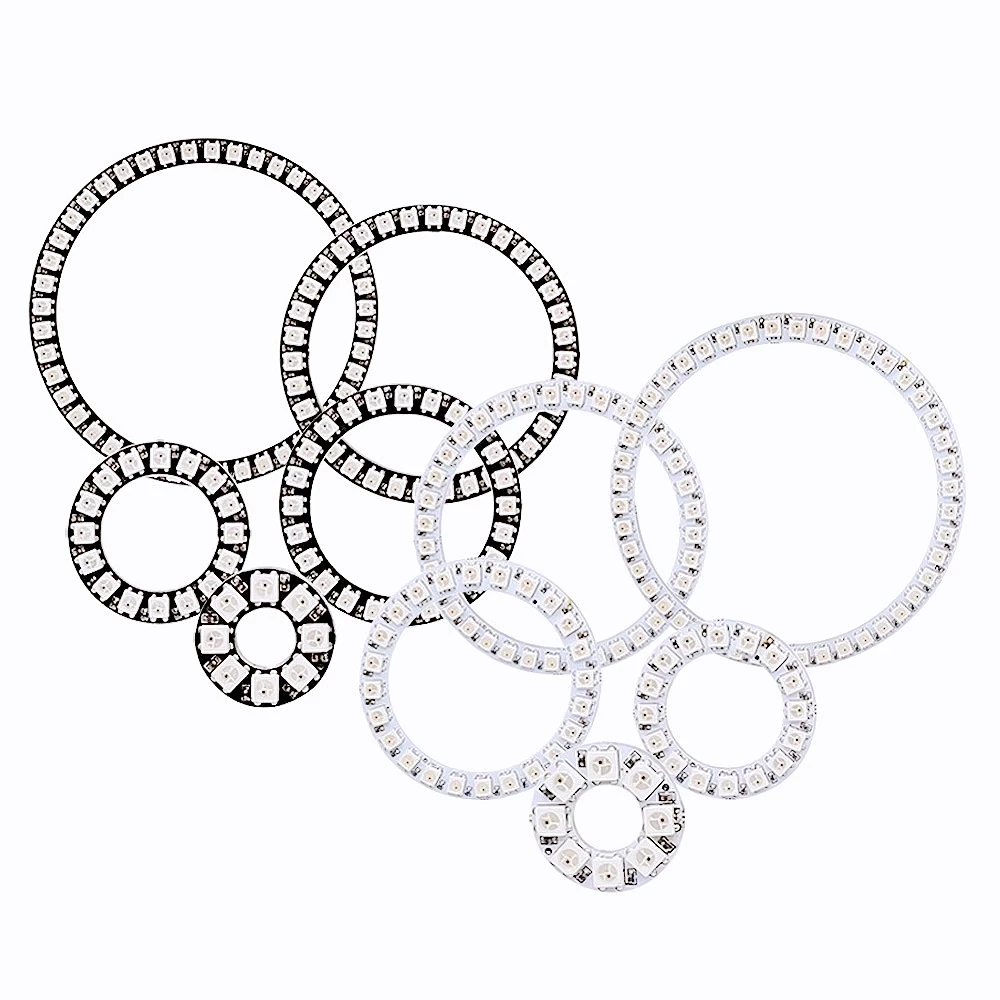 WS2812B Светодиодное кольцо с индивидуальной адресацией 5050RGB USB 28 клавишами