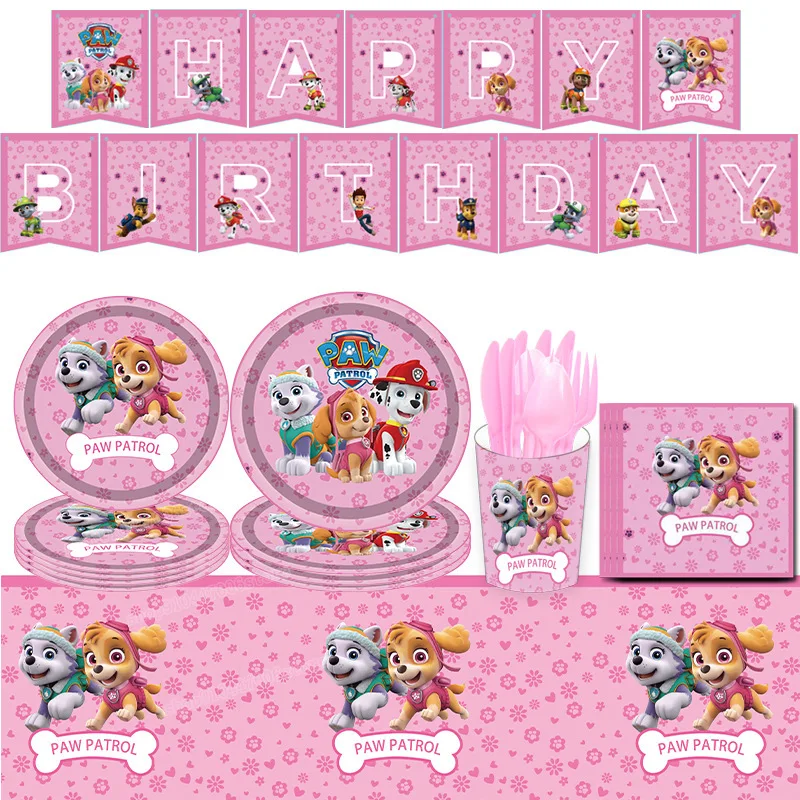 Украшение Щенячий патруль для вечеринки в честь Дня Рождения детский нож вилка