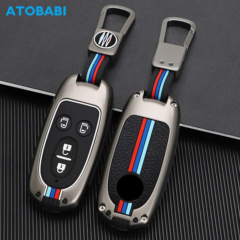Zinc Alloy Car Key Case Smart Remote Fob Cover Keychain Holder For Suzuki Palette Solio MR Wagon Hustler Spacia Alto Lapin Every