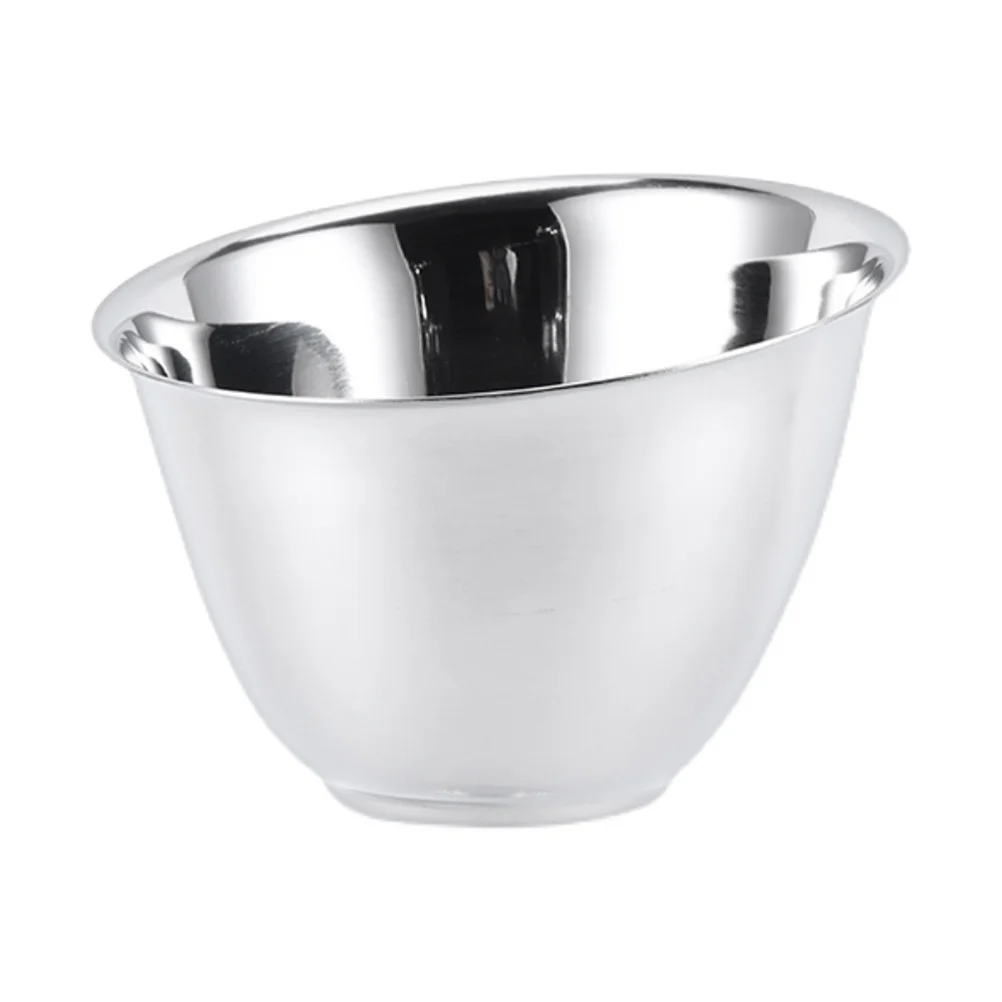 

Bowl Bowls Salad Serving Metal Fruit Stainless Steel Angled Prep Mixing Pasta Slanted Candy Noodle Centerpiece Baking Pudding