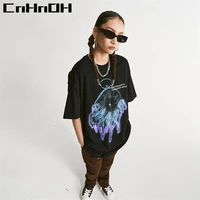 cnhnoh spring and summer fashion new arrival t shirt elapsed clock high street womens tee couple 11002