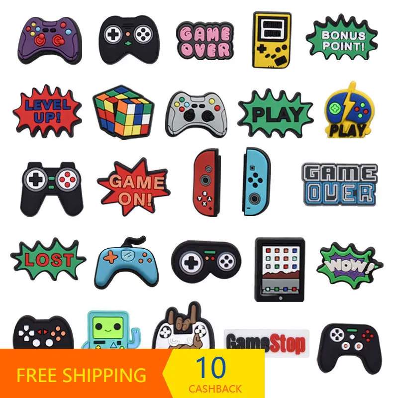 

1pcs Game Handle Hole Shoes Shoe Ornament Shoes Decoration Beach Shoes DIY Accessories Bracelet Decorative Buckle Game Player
