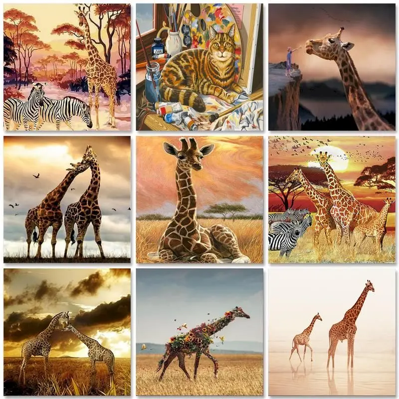 

Картины по номерам на холсте, жираф, жираф