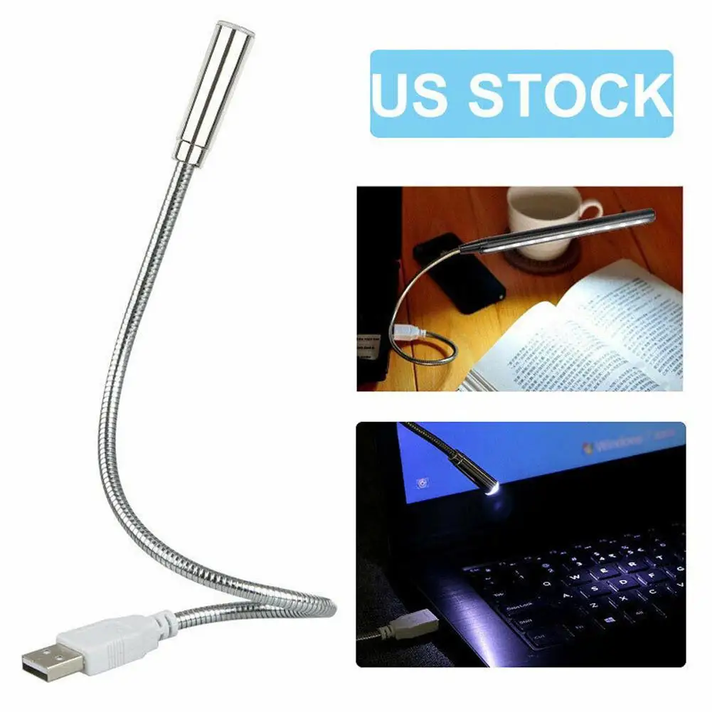 

Metal USB LED Night Light Convenient 360 Degree Rotation Lightweight Portable High-brightness Desk Lamp For Laptop Desktop