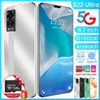 Новинка 2022, модный смартфон, 16 ГБ + 512 ГБ, большая память для Samsung Galaxy S22, ультра, мобильный телефон Huawei, Xiaomi, смартфон