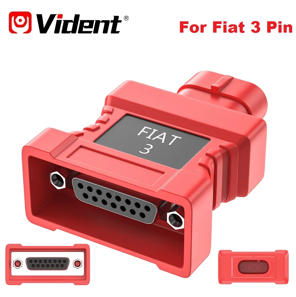 VIDENT для Fiat 3 Pin на 16 Pin OBD2 коннектор адаптер 3 Pin Женский Диагностический кабель для ISMART800PRO BT iSmart900 iSmart920