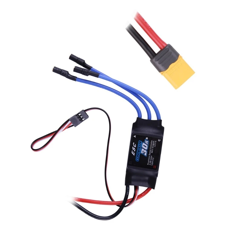 Контроллер бесщеточного двигателя 30A XXD для моделей и вертолетов