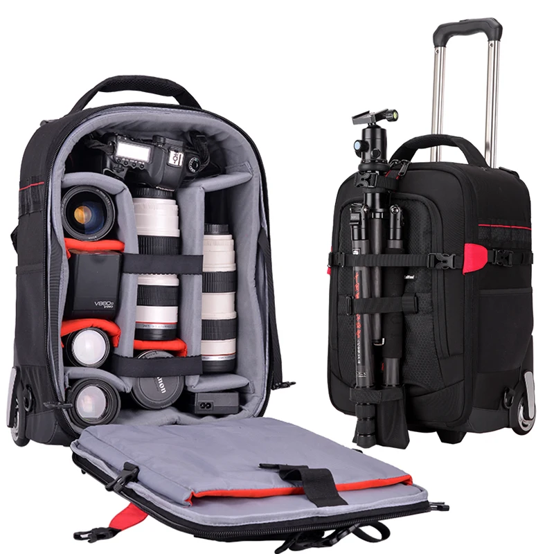 

Professional camera trolley luggage bag trolley photography bag camcorder digital backpack suitcase travel photography backpack