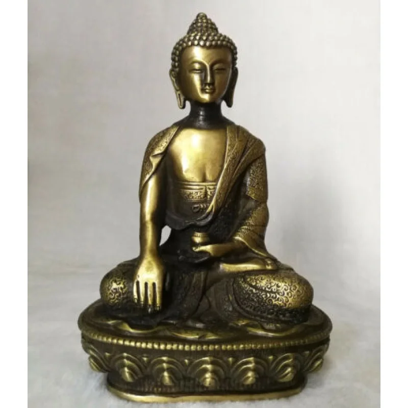 

Antique Buddhist Copper Bronze Sakyamuni Buddha Bhagavan Guanyin Doll
