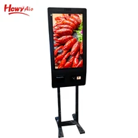floor standing 32 android pos payment kiosk touch screen with 1080p wifi printer qr code scanner