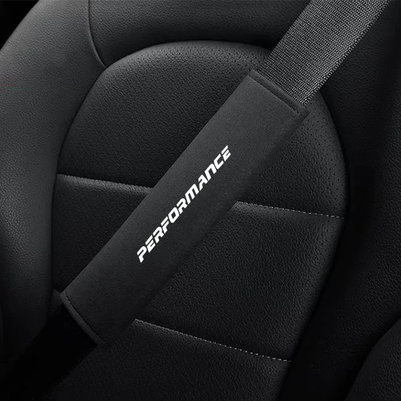 

1pcs Car Safety Belt Ornament Plush Leather Anti-Fur Seatbelt Shoulder Protector for Bmw E46 E36 E34 F10 E90 F30 E60 E39 X3 X5