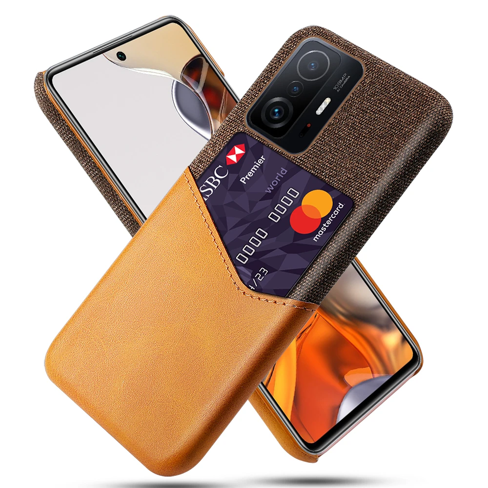 

For Xiaomi11T Pro Case For Mi11T Mi 11T Pro 5G Credit Card Case Soft Cloth Fabric Cover For Xiaomi 11t mi 11 t pro Xiaomi11t