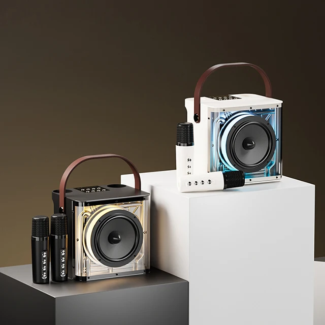 Динамик светодиодный BT menghubungkan динамик для караоке с динамиком