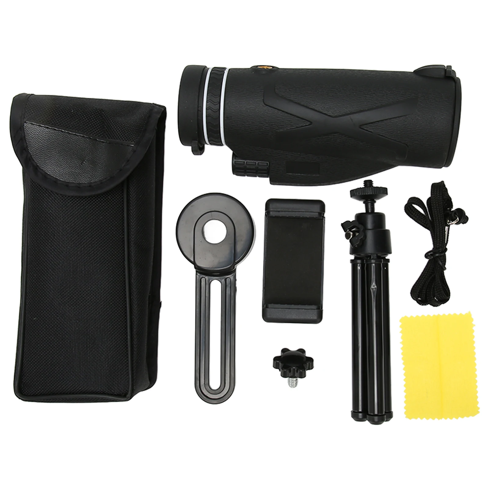 

High Power Monocular Phone Monocular Durable Silicone 80X Anti Slip Waterproof with Tripod for Travel