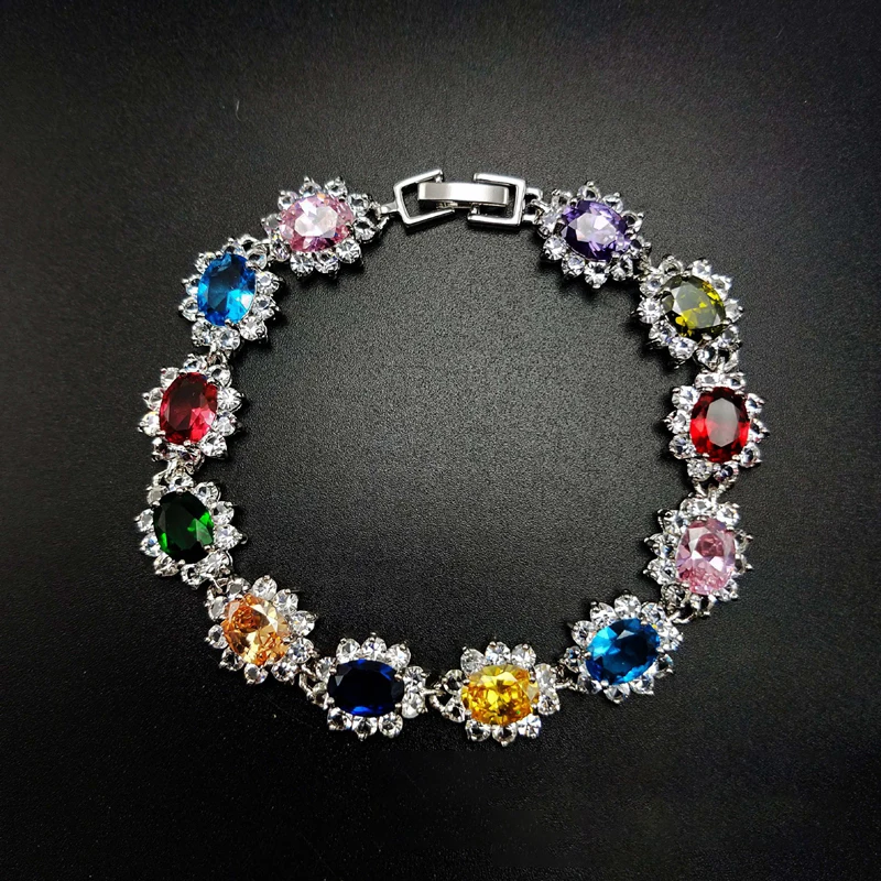 

MYFEIVO микро инкрустированные цирконием ослепительные модные браслеты с кристаллами для женщин и девочек ювелирные изделия праздник подарок...