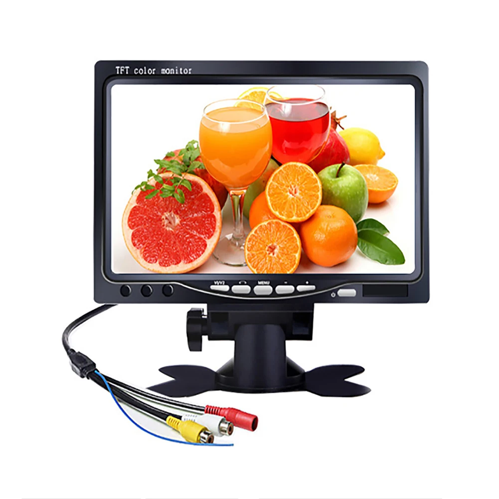 

7 Inch HD Screen Parking Aid Car Monitor Monitor Reverse Backup HD Camera Parking Rear View System For Rv Truck Bus Car Accessor