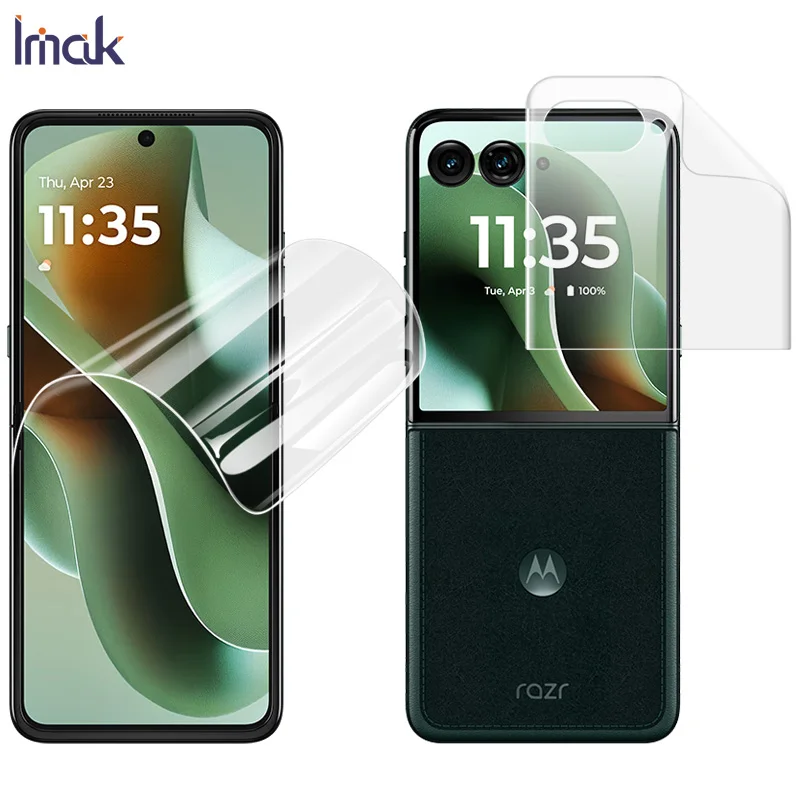 Фото Для Moto Razr 60 Ultra гидрогелевая пленка IMAK 4th с полным покрытием, защитная пленка для экрана №1