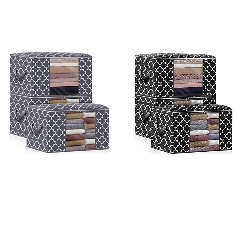 

Нетканый органайзер для сбора грязной одежды, вместительные мешки для хранения одеял и одеял с прозрачным окошком