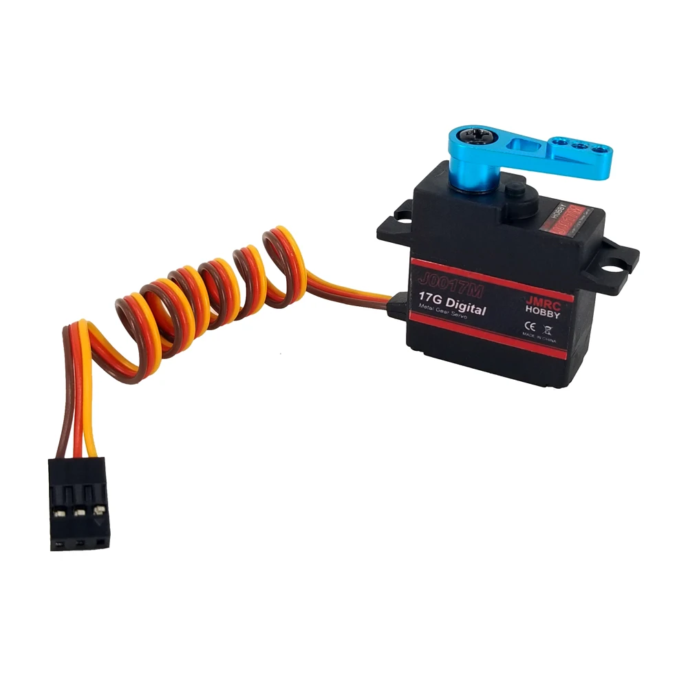 JMRC Hobby 17g Metal Gear Digital Servo With Alloy Arm for WLToys 144010 124016 124017 WPL C14 C24 RC Car Boat Helicopter |