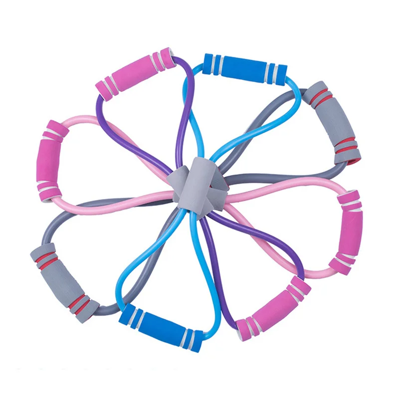 

TPE Gym Exercise Elastic Resistance Rubber Band Yoga Gum Fitness Tension Chest Expander Pulling Rope Workout Muscle