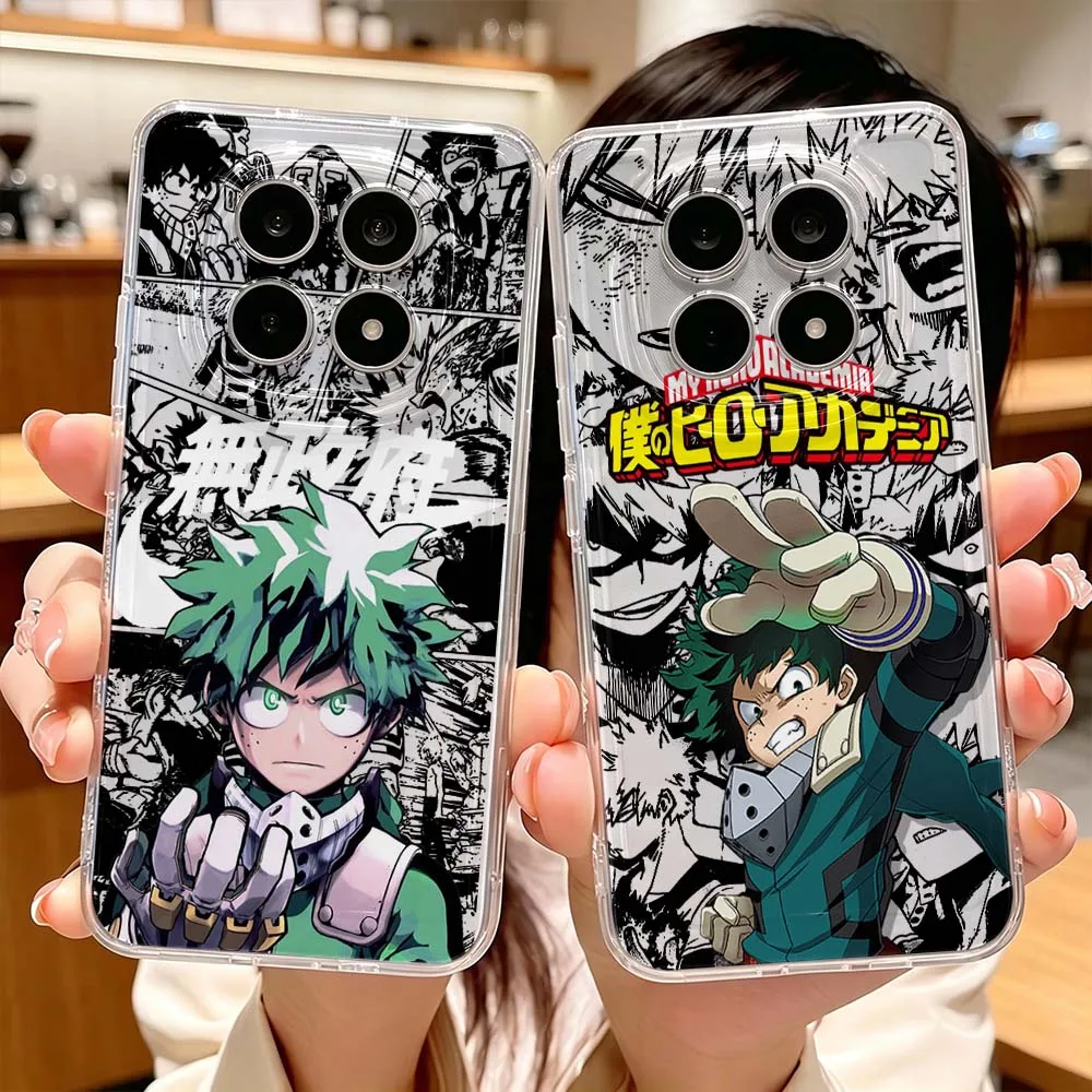 Фото Чехол для телефона My Hero Academia для Xiaomi POCO X7 X6 X5 F7 F6 F5 F4 M8 M6 C85 C71 Pro, прозрачный защитный чехол. №2