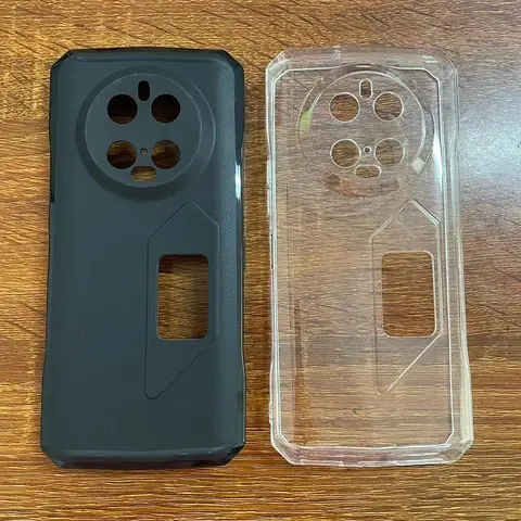 Противоударный прозрачный чехол для телефона DOOGEE V40 Pro, силиконовый мягкий черный чехол из ТПУ для Etui Doogee V40Pro 6,78 дюйма, бампер