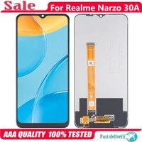 6 5 original for oppo realme narzo 30a lcd display touch screen replacement digitizer assembly for realme narzo30a rmx3171 lcd