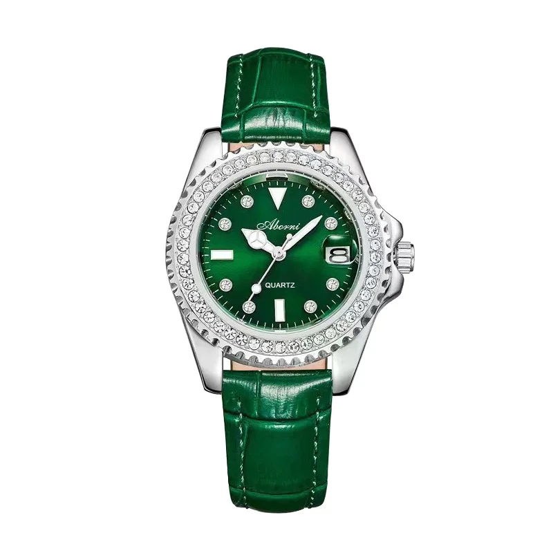 

Girl Gift Fashion Durable Quartz Watch Super Luminous Hands Steel Premium Diamond Set Dial Evening Luxury Women's Watch