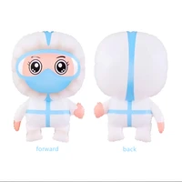 cartoon character white astronaut standing foil inflatable ball happy birthday party decorating baby shower