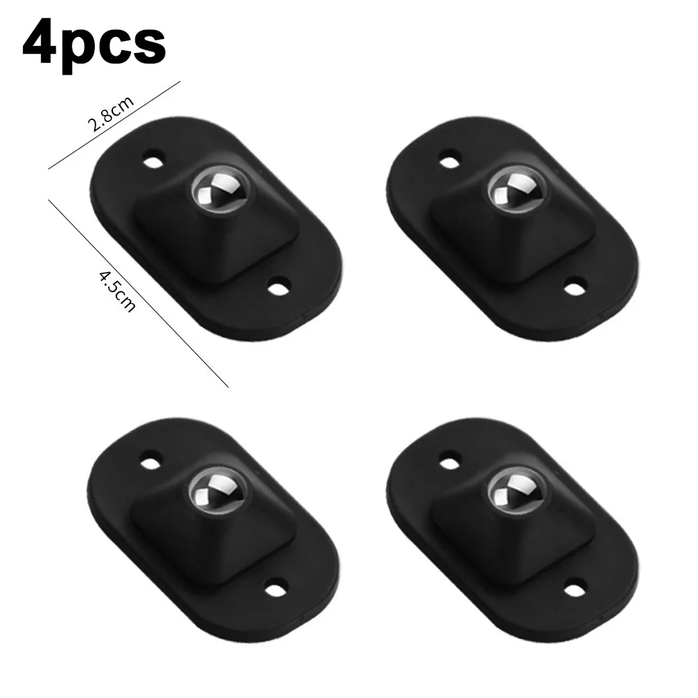 

4PCS/set Universal Wheel Pulley Base Ball Type Adhesive Castor Swivel Chair Roller Trolley Wheel Nylon Wheel Rubber Wheel