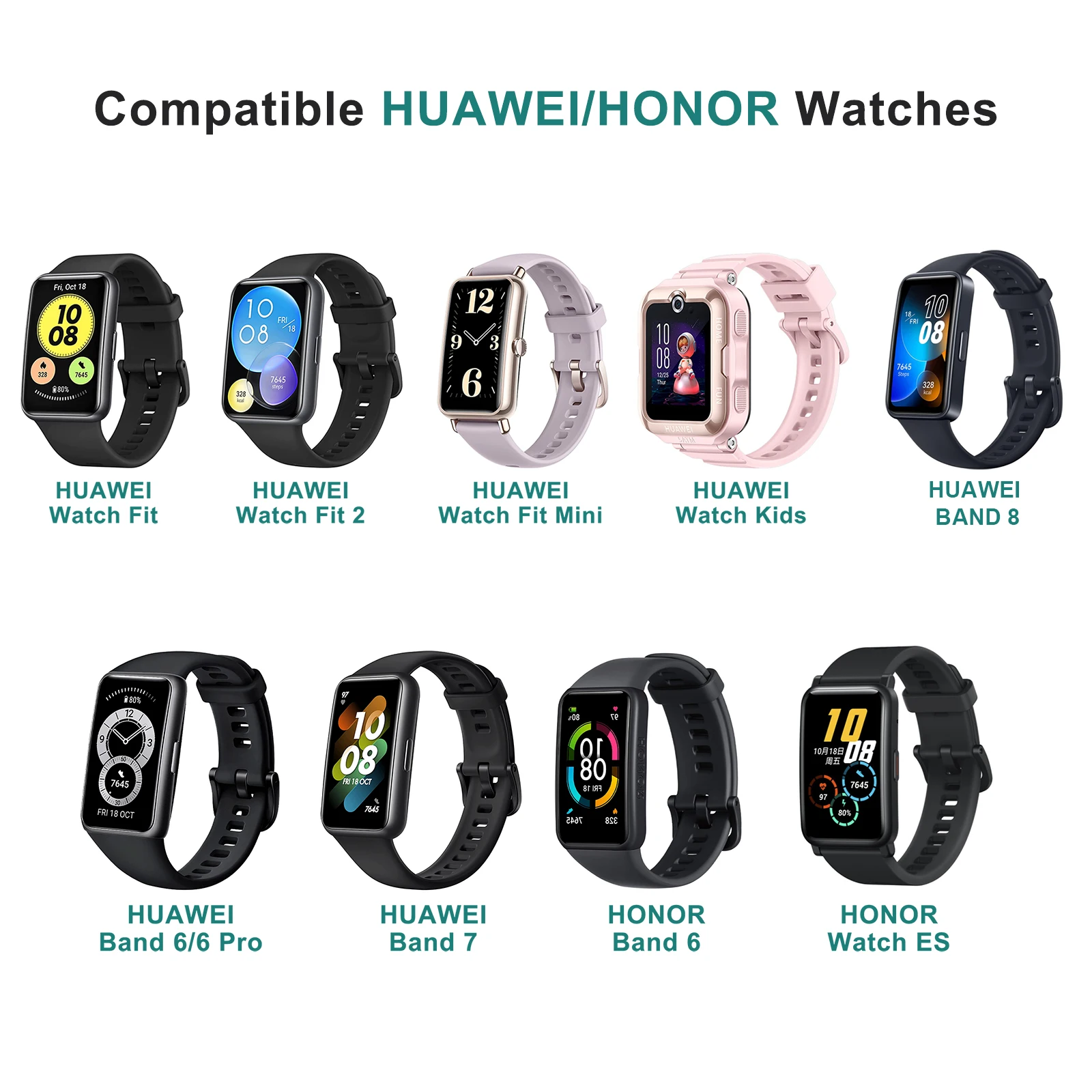 Фото Кабельная станция для зарядного устройства USB-C для Huawei Band 10 9 8 7 6 Pro Watch Fit 2, мини-док-станция для умных часов Honor Band 6, адаптер для зарядки №3