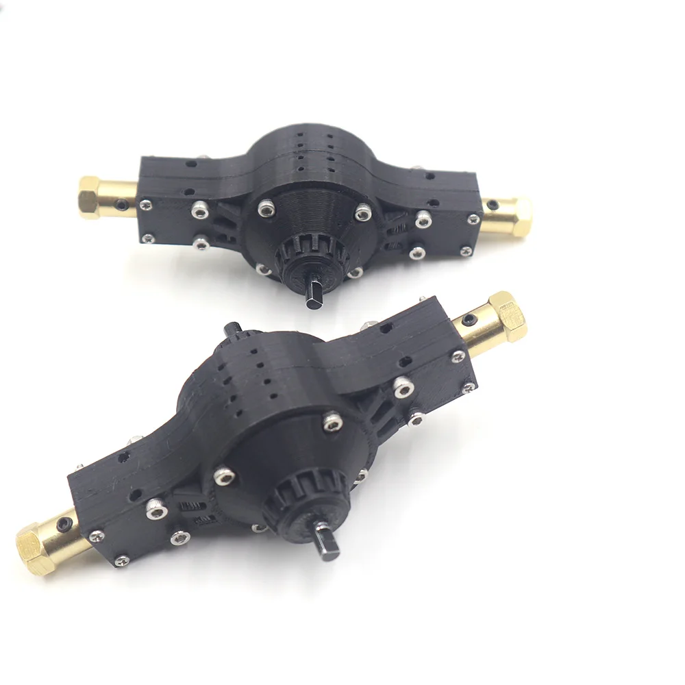 Металлическая задняя ось/задняя поперечная ось 140 мм для 1/14 Tamiya RC Truck Scania 770S R620 Benz