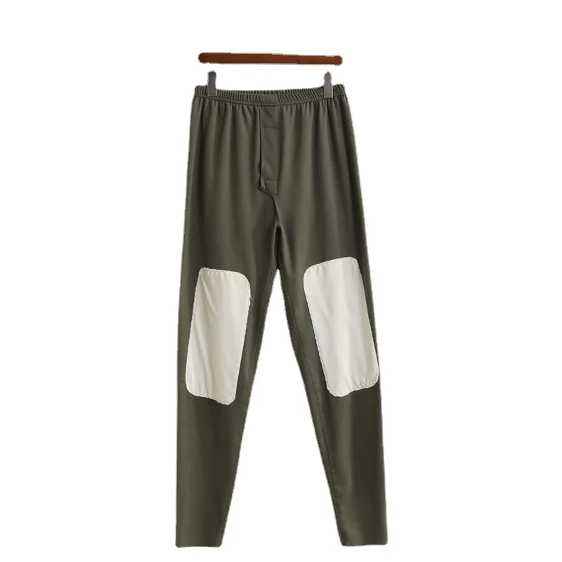 Men Thermal Long Johns Develvet Function Constant Temperature High Waist Elasticity Deep Crotch Knee Warmer Leggings Underwear