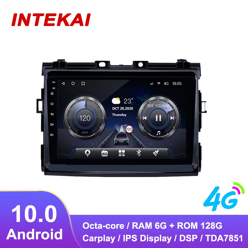 

9-дюймовый Android 10,0 автомобильный радиоприемник GPS-навигатор Авторадио мультимедийный плеер для Toyota previa 2006 2012 головное устройство стерео
