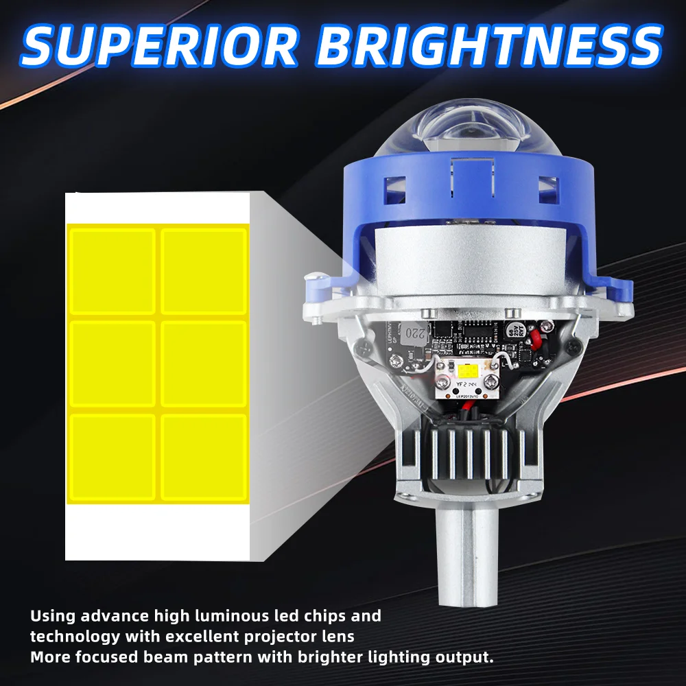 Объектив двухсветодиодного проектора 3 0 дюйма Лазерная фара h4 для автомобиля P70